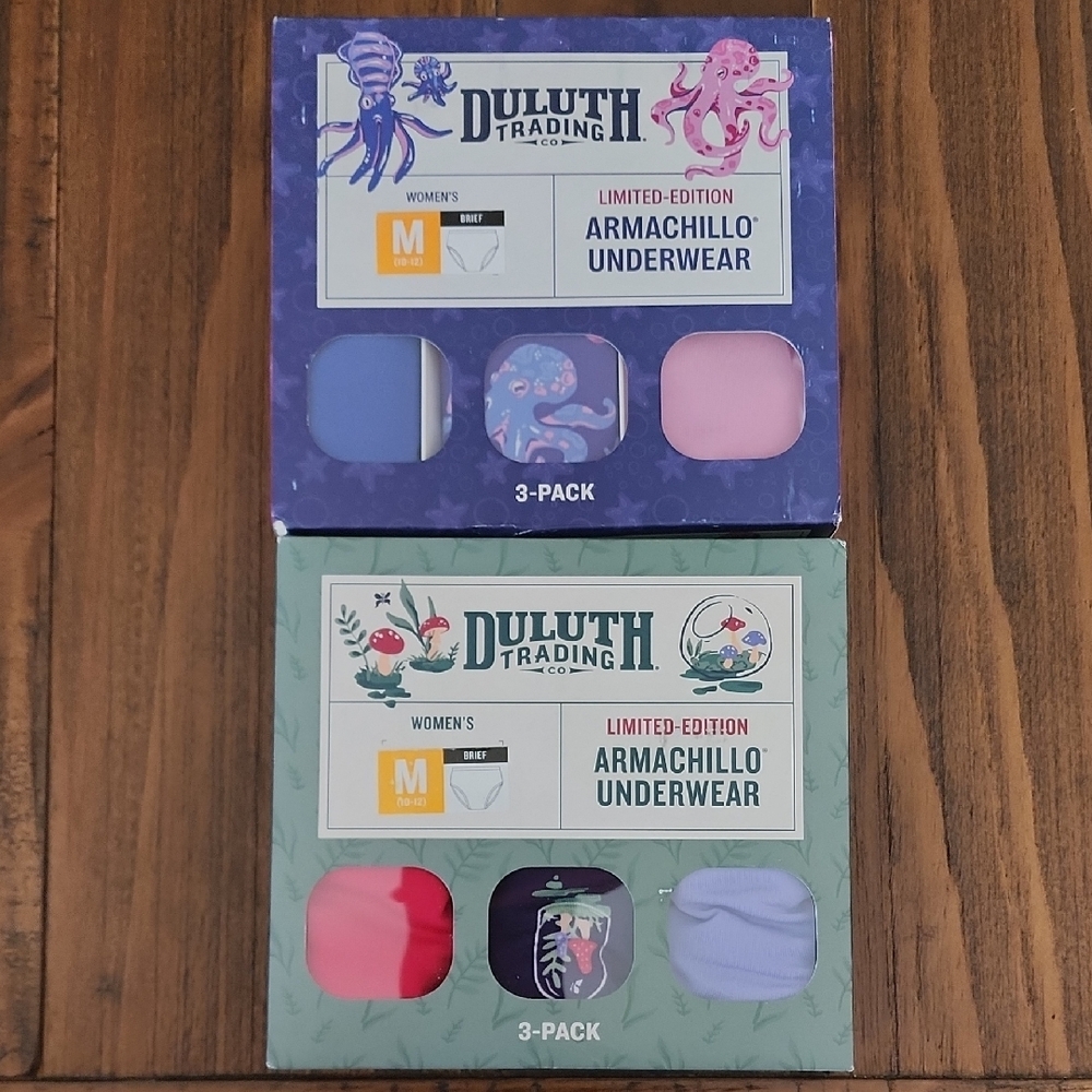 Duluth Trading Women's Armachillo Underwear 3-Pack SET OF 2